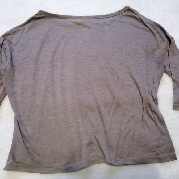 Costa Blanca, size S, beige semi-sheer top - Picture 3 of 9